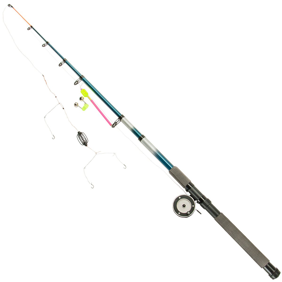 

Готовый набор универсальный спиннинг удочка Master 3.6 м в сборе катушка кормушка карп карась лещ