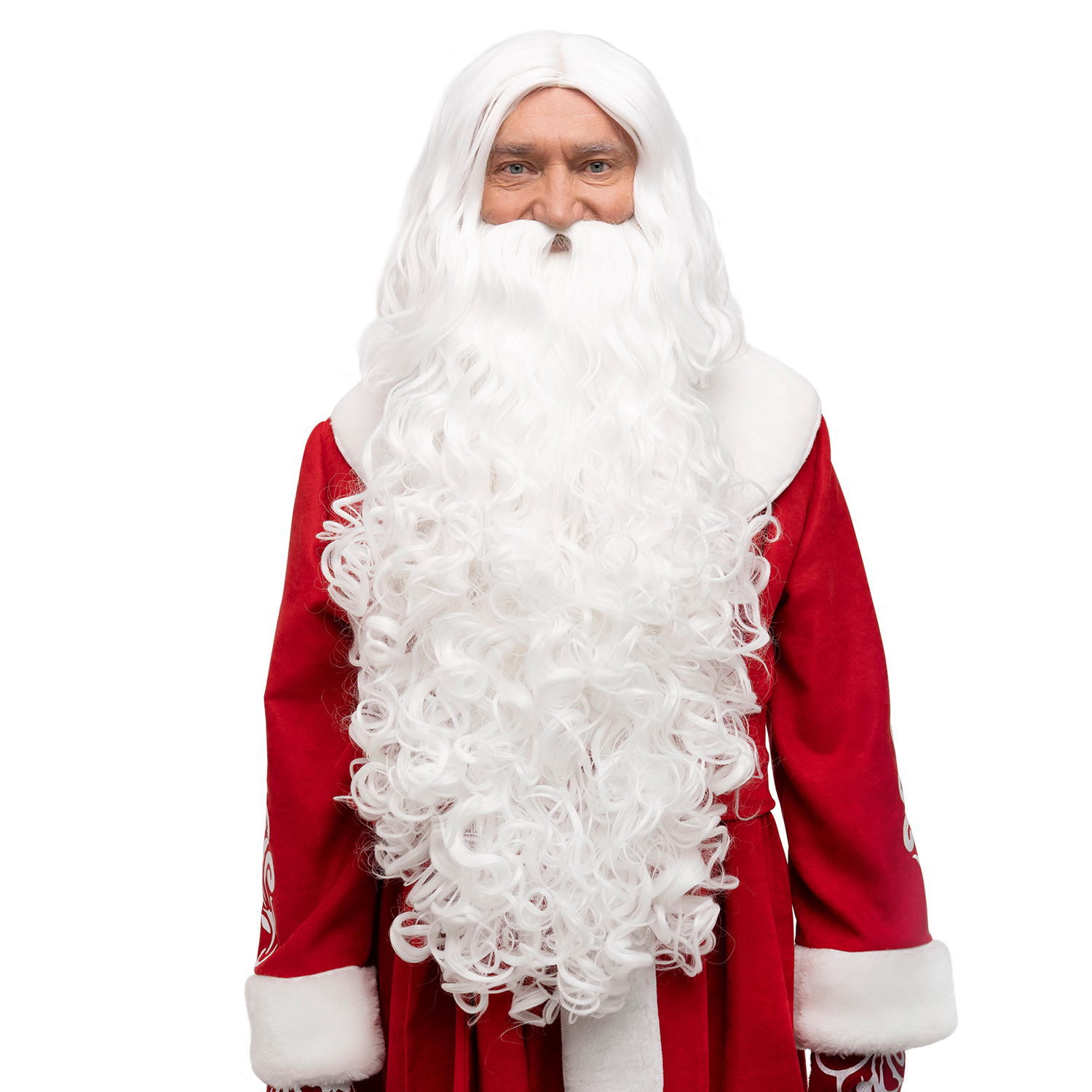 

Сет Сказочный Белый (Борода + Парик) Santa Store 80см 00336