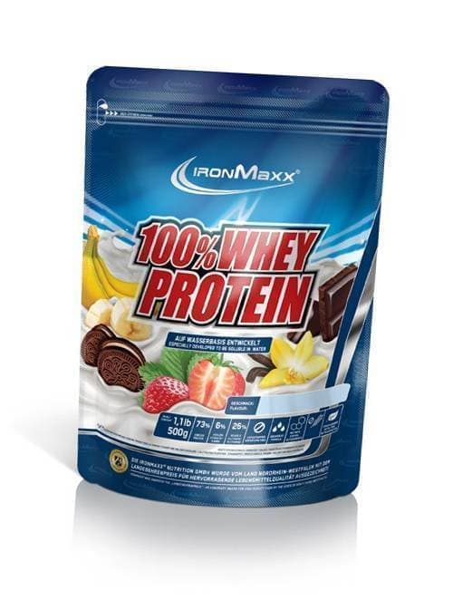 

Сывороточный протеин, 100% Whey Protein, IronMaxx 500г пакет Вишневый йогурт (29083009)