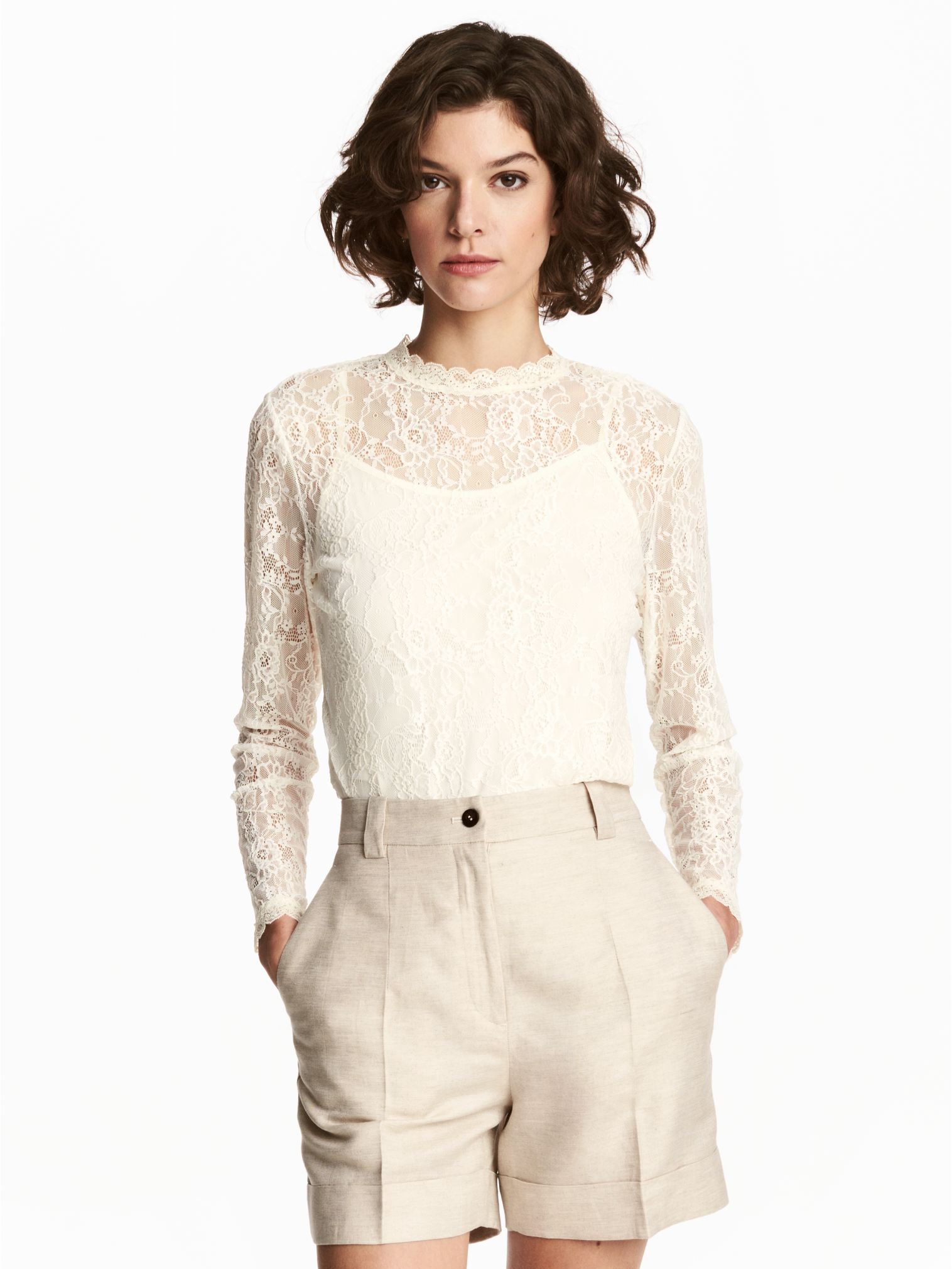 

Топ H&M 3067325  Белый, Топ H&M 3067325 S Белый