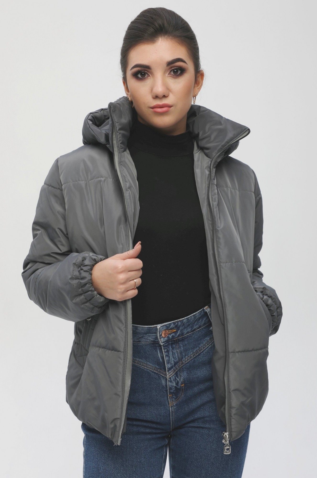 

Куртка Exclusive moda М-056  Серый, Куртка Exclusive moda М-056 52 Серый