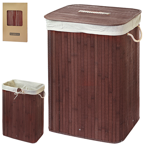 

Корзина для белья STN Bamboo 40 х 30 х 60 см Dark Wood