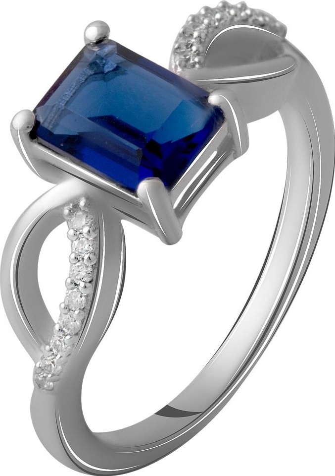 

Серебряное кольцо SilverBreeze с сапфиром nano 1.289ct 2059349 17 размер, 17 размер
