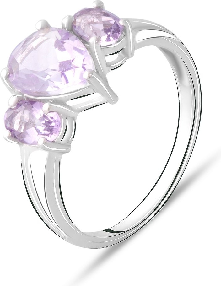 

Серебряное кольцо SilverBreeze с натуральным аметистом 2.4ct 2072577 18.5 размер, 18.5 размер