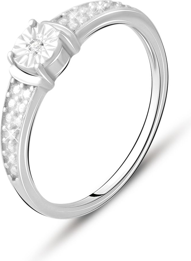 

Серебряное кольцо SilverBreeze с натуральными бриллиантом 0.03ct 2074694 17.5 размер, 17.5 размер