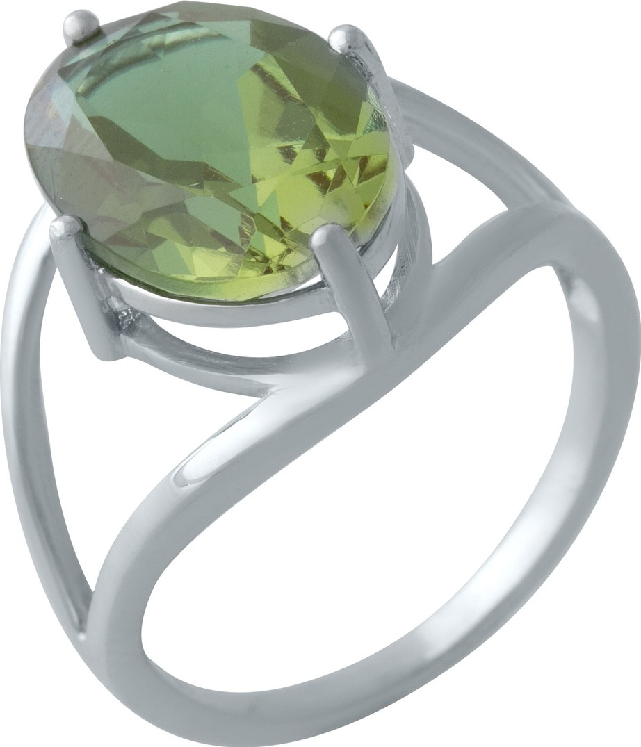 

Серебряное кольцо SilverBreeze с Султанит султанитом 2007968 19 размер, 19 размер
