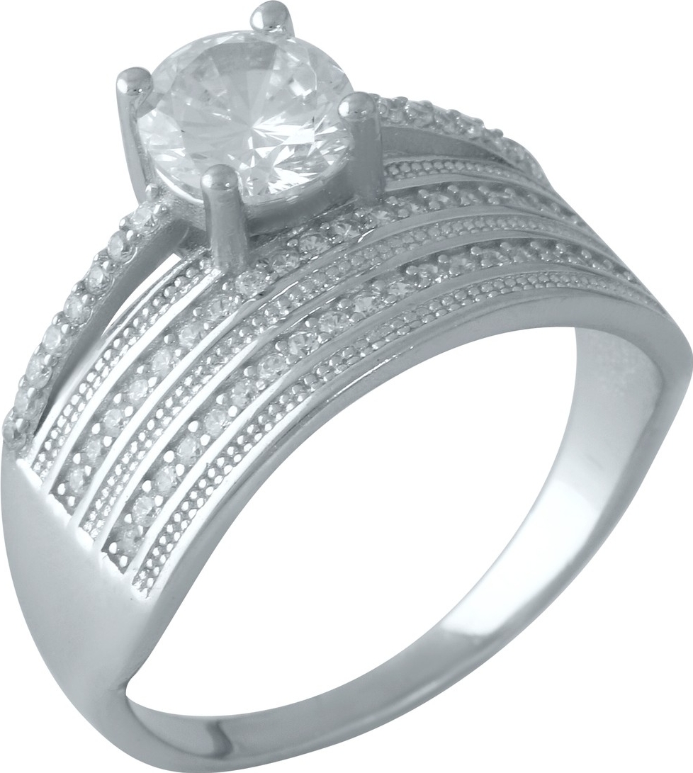 

Серебряное кольцо SilverBreeze с фианитами 1955840 16.5 размер, 16.5 размер
