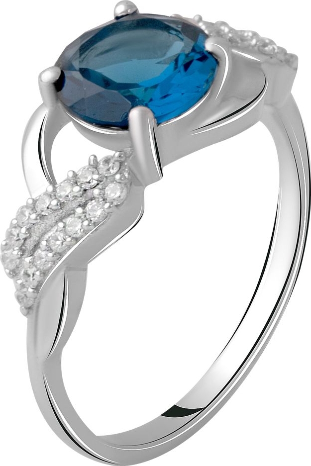 

Серебряное кольцо SilverBreeze с натуральным топазом Лондон Блю 1.708ct 2062387 17.5 размер, 17.5 размер