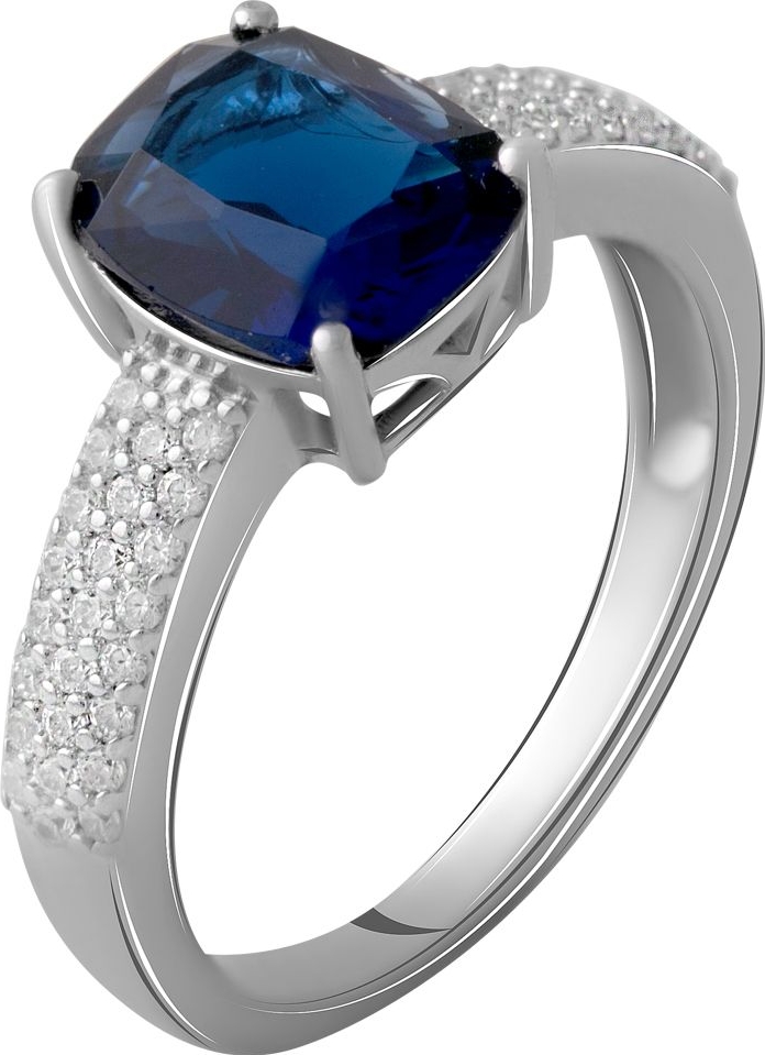 

Серебряное кольцо SilverBreeze с сапфиром nano 2.678ct 2059554 17.5 размер, 17.5 размер