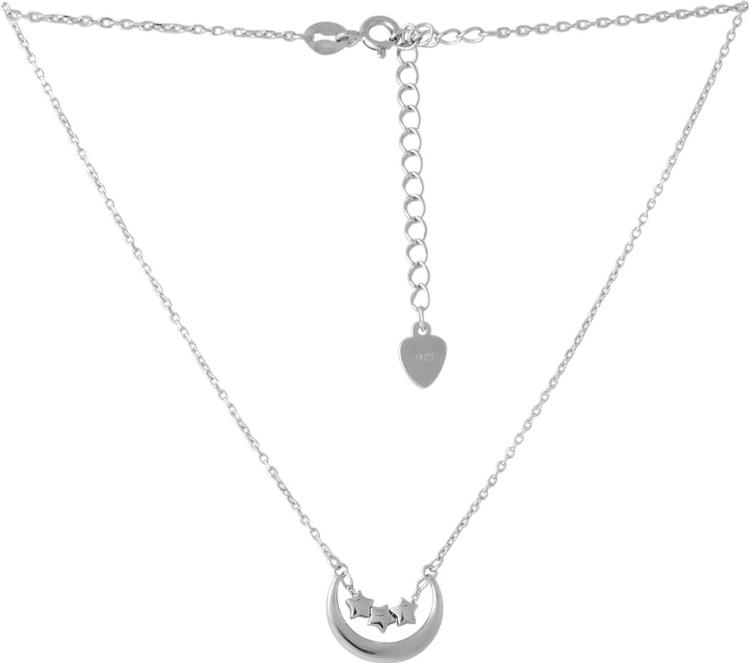 

Серебряное колье SilverBreeze без камней 2053040 450500 размер, 450-500мм размер