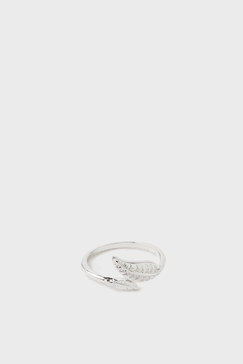 

Женское серебристое кольцо LEAF WRAP RING Accessorize L 194003