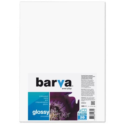 

Бумага Barva A3 Everyday Glossy 180г 20с (IP-CE180-284)