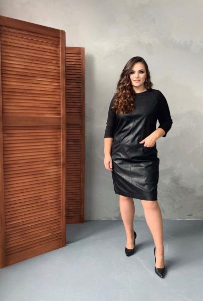 

Платье Style-Nika Либерти  Черный 2195, Платье Style-Nika Либерти 56 Черный 2195