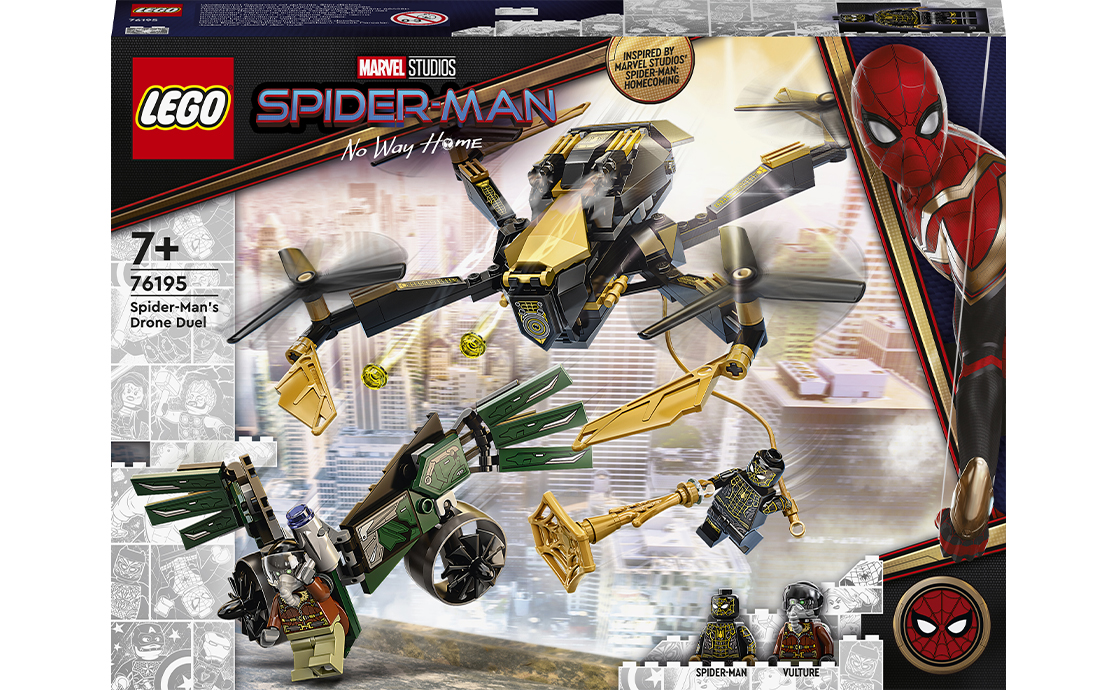

Конструктор LEGO Marvel Двобій дронів Людини-Павука 198 деталей (76195)
