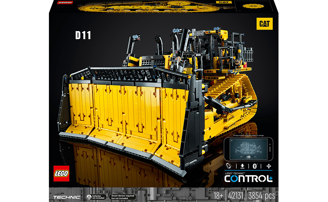 

Конструктор LEGO Бульдозер Cat® D11 із керуванням з додатка 3854 деталей (42131)