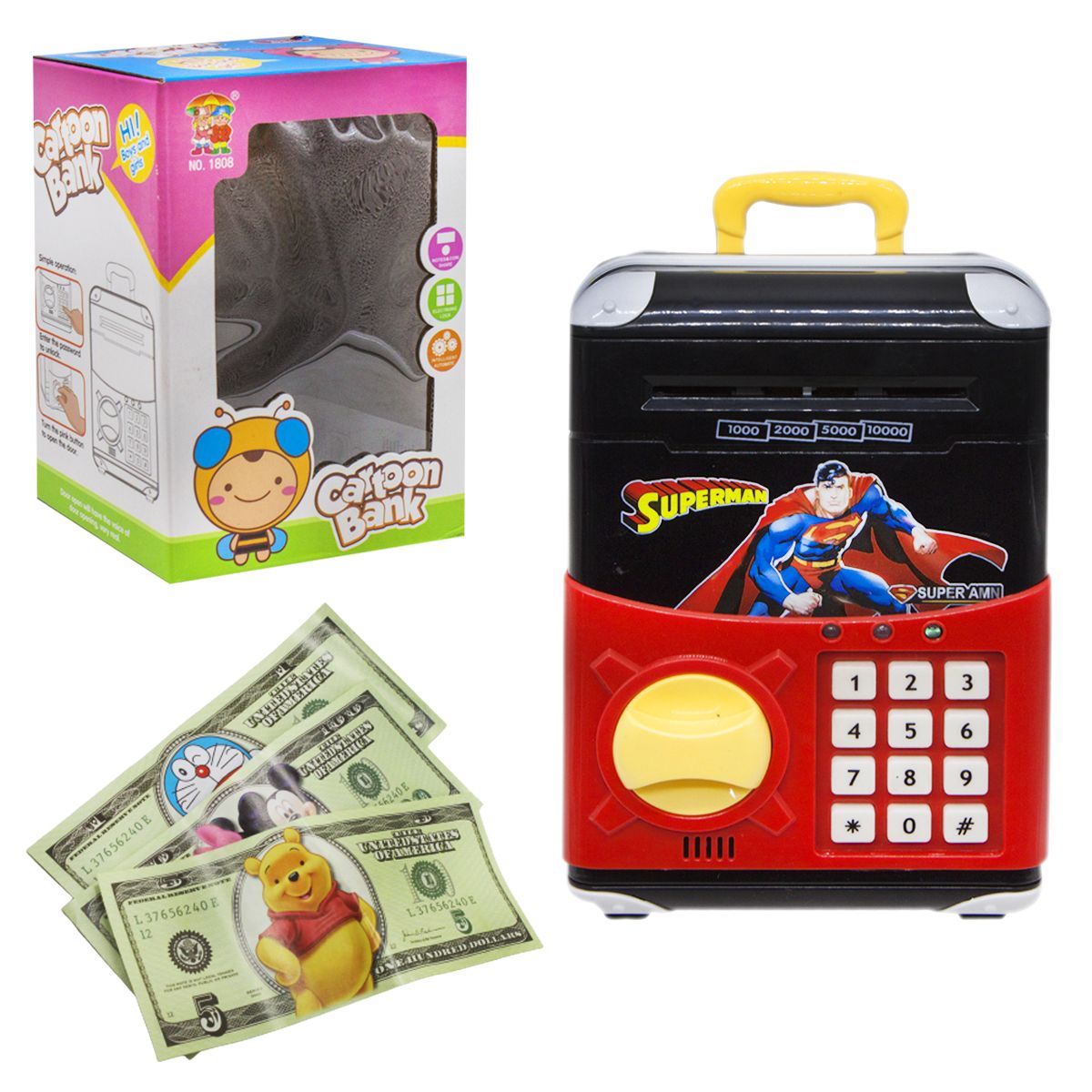 

Сейф-копилка с кодовым замком Super Heroes MiC (EL-510-3) (155605)