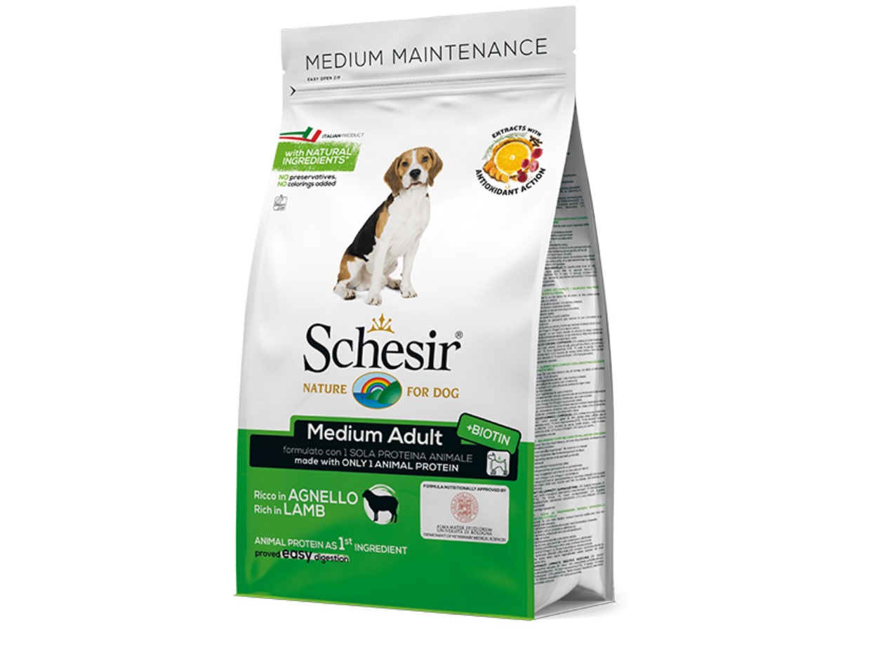 

Сухой корм с ягненком для собак средних пород Schesir Dog Medium Adult Lamb 3 кг Schesir BGL-SH-82