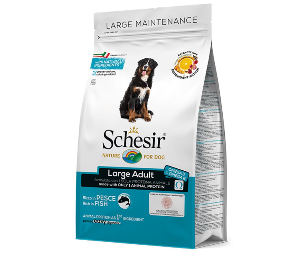 

Сухой корм с рыбой для взрослых собак крупных пород Schesir Dog Large Adult Fish 12 кг Schesir BGL-SH-77
