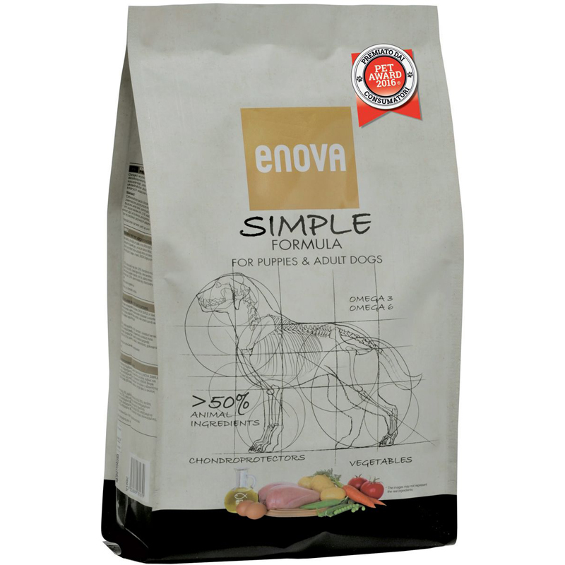 

Сухой корм для взрослых собак всех пород с мясом курицы ENOVA SIMPLE FORMULA 2 кг ENOVA BGL-EN-08