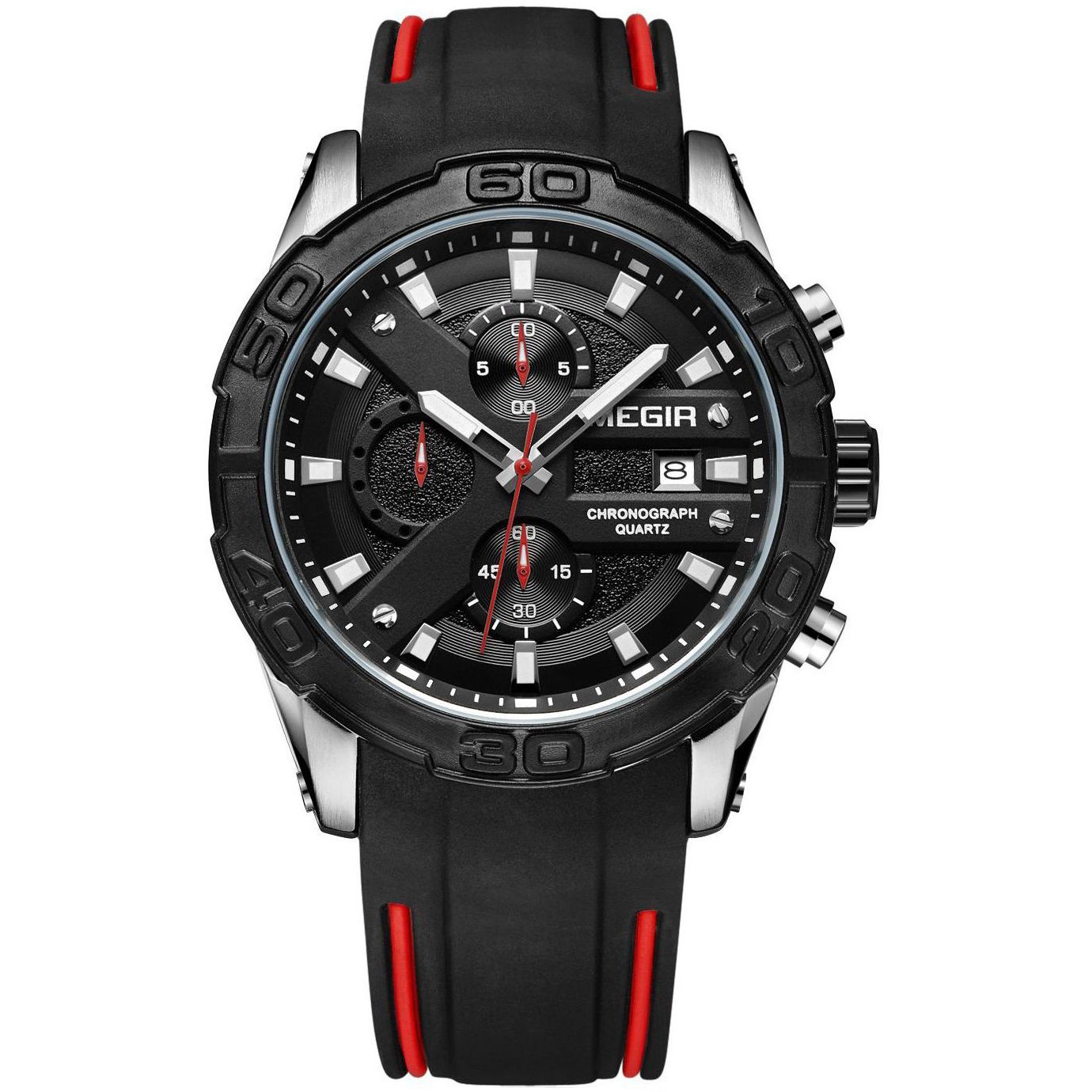 

Часы Megir Silver Black MG2055 (MN2055GS-BK-1)