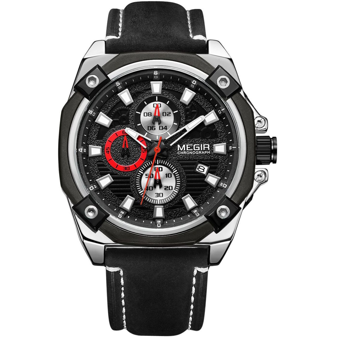 

Часы Megir Silver Black MG2054 (ML2054GBK-1)