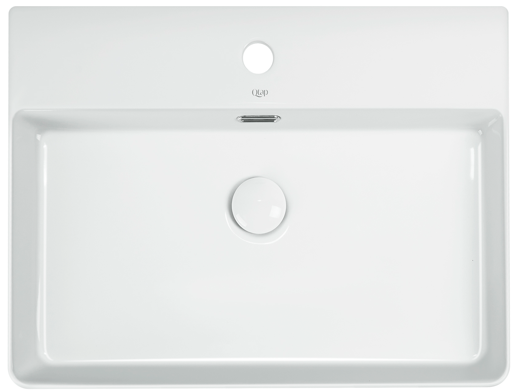 

Раковина Qtap Nando LT White QT12112173W с донным клапаном