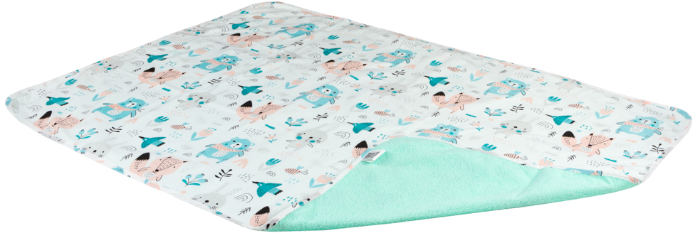 

Пеленка двустороняя непромокаемая Эко Пупс Eco Cotton Звери на лесной поляне 65х90 см Белая (2100033770333)