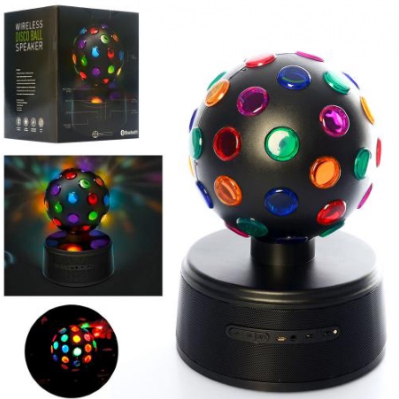 

Колонка диско-шар, 26-17см, bluetooth,MP3, USBзарядное SG-1507