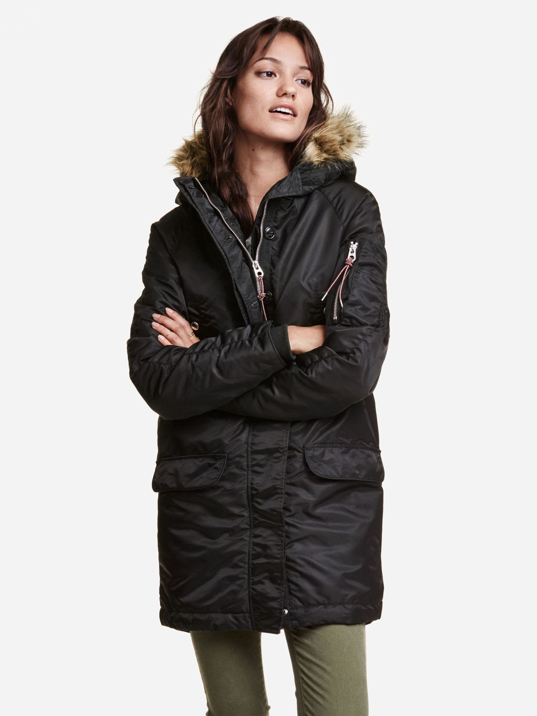 

Парка H&M XAZ000903QMIH  Черная, Парка H&M XAZ000903QMIH 34 Черная
