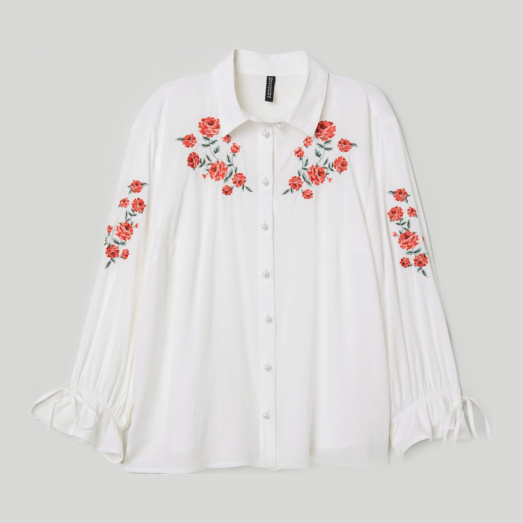 

Блузка H&M XAZ181079QOKI  Белая, Блузка H&M XAZ181079QOKI 34 Белая