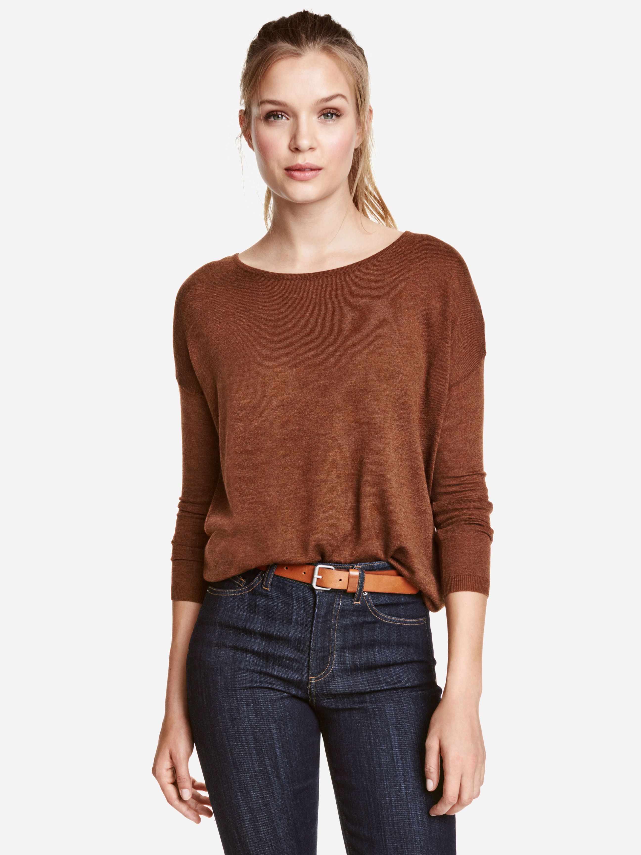 

Лонгслив H&M XAZ049102LHMI  Коричневый, Лонгслив H&M XAZ049102LHMI XS Коричневый