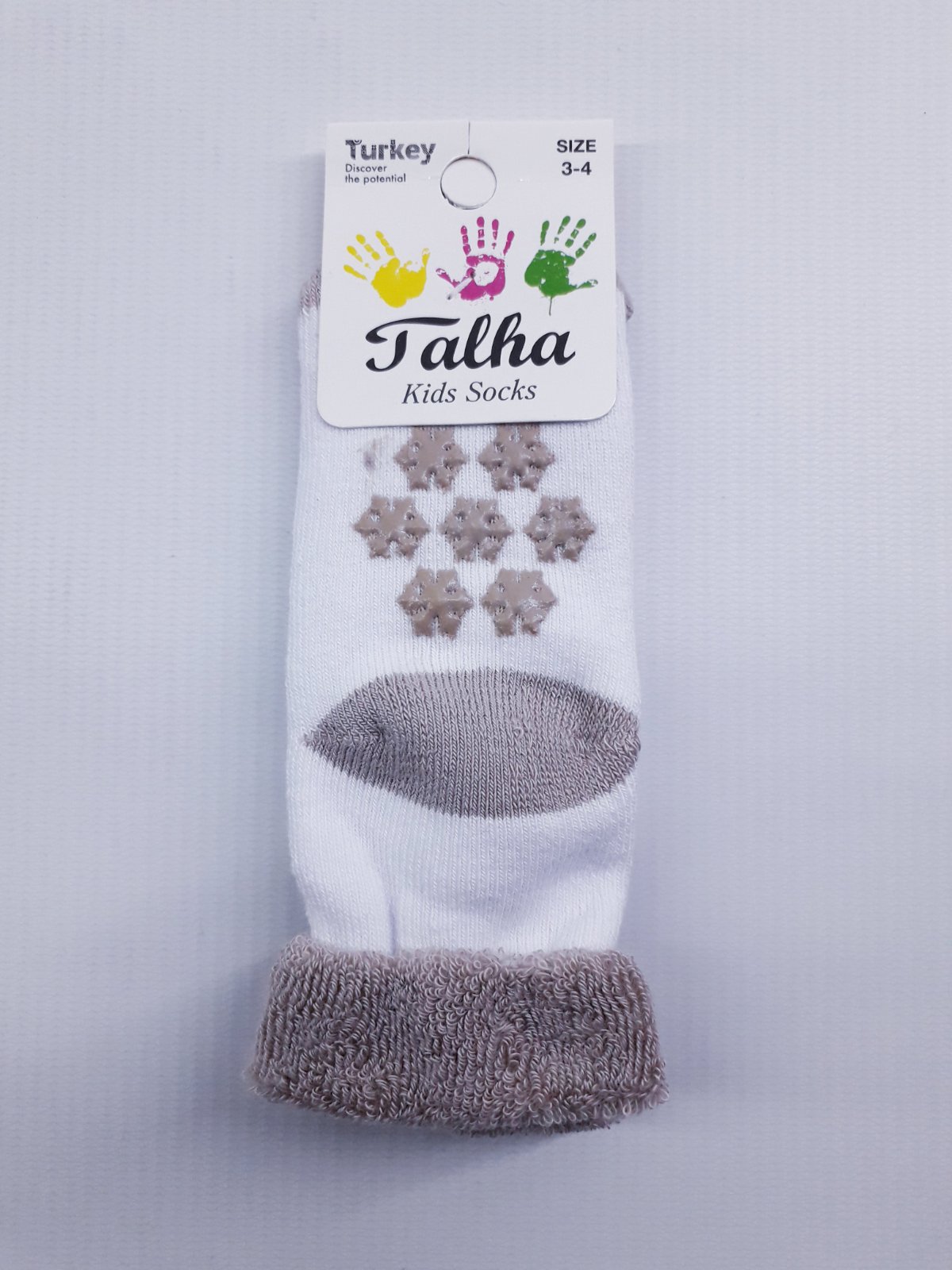 

Носки махровые отворот тормоза Talha 0110 11см(р) бело-бежевые