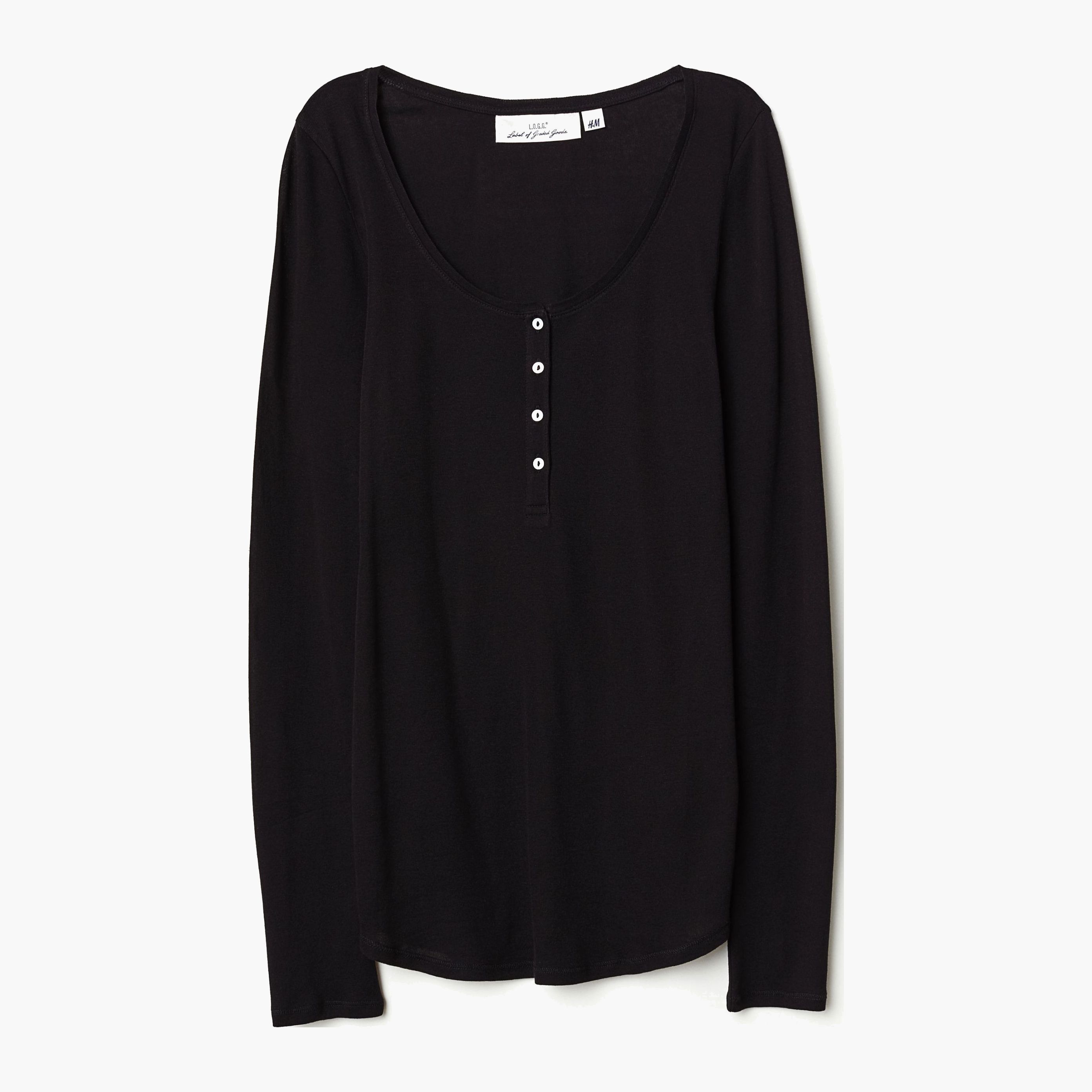 

Лонгслив H&M XAZ136988HUBJ  Черный, Лонгслив H&M XAZ136988HUBJ S Черный