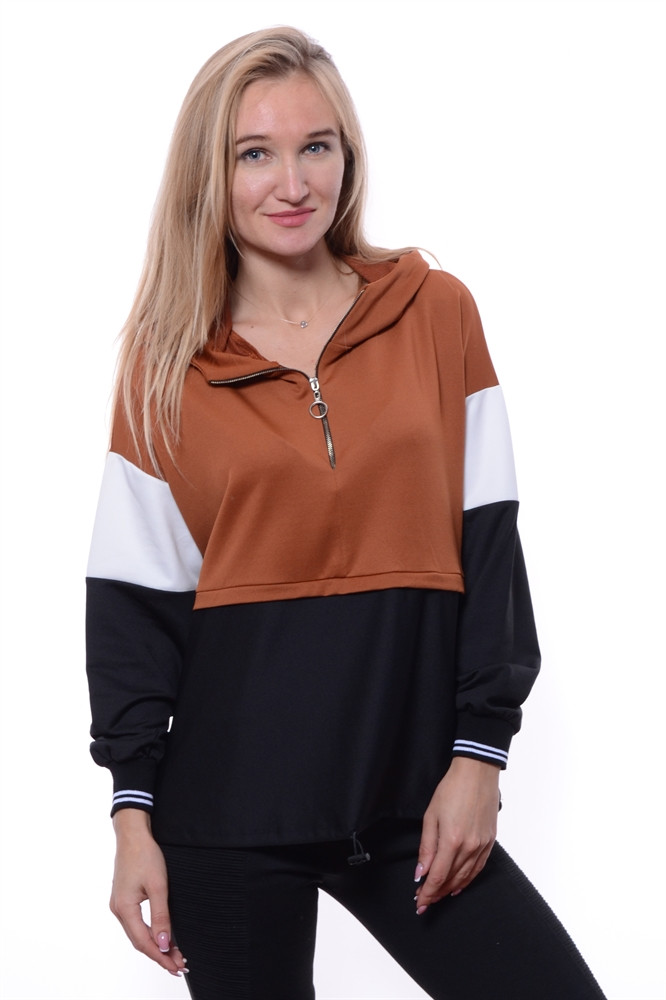 

Худи ADYES HR174302 коричневый, Худи ADYES HR174302 коричневый S-M
