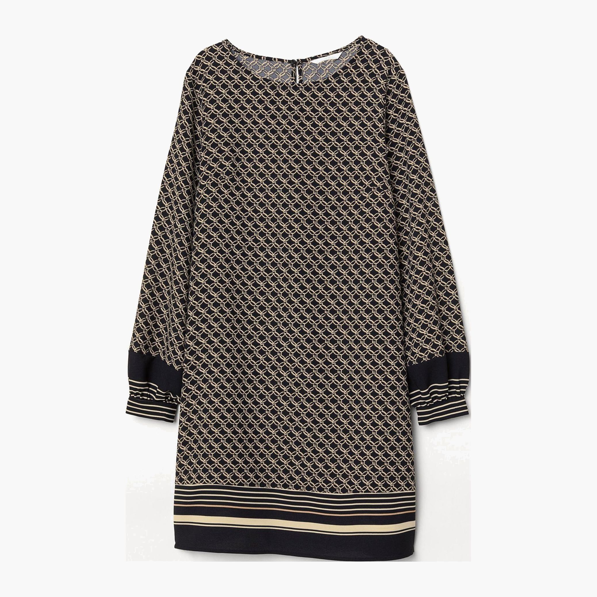 

Платье H&M XAZ142174NYMQ 38 Черное с бежевым