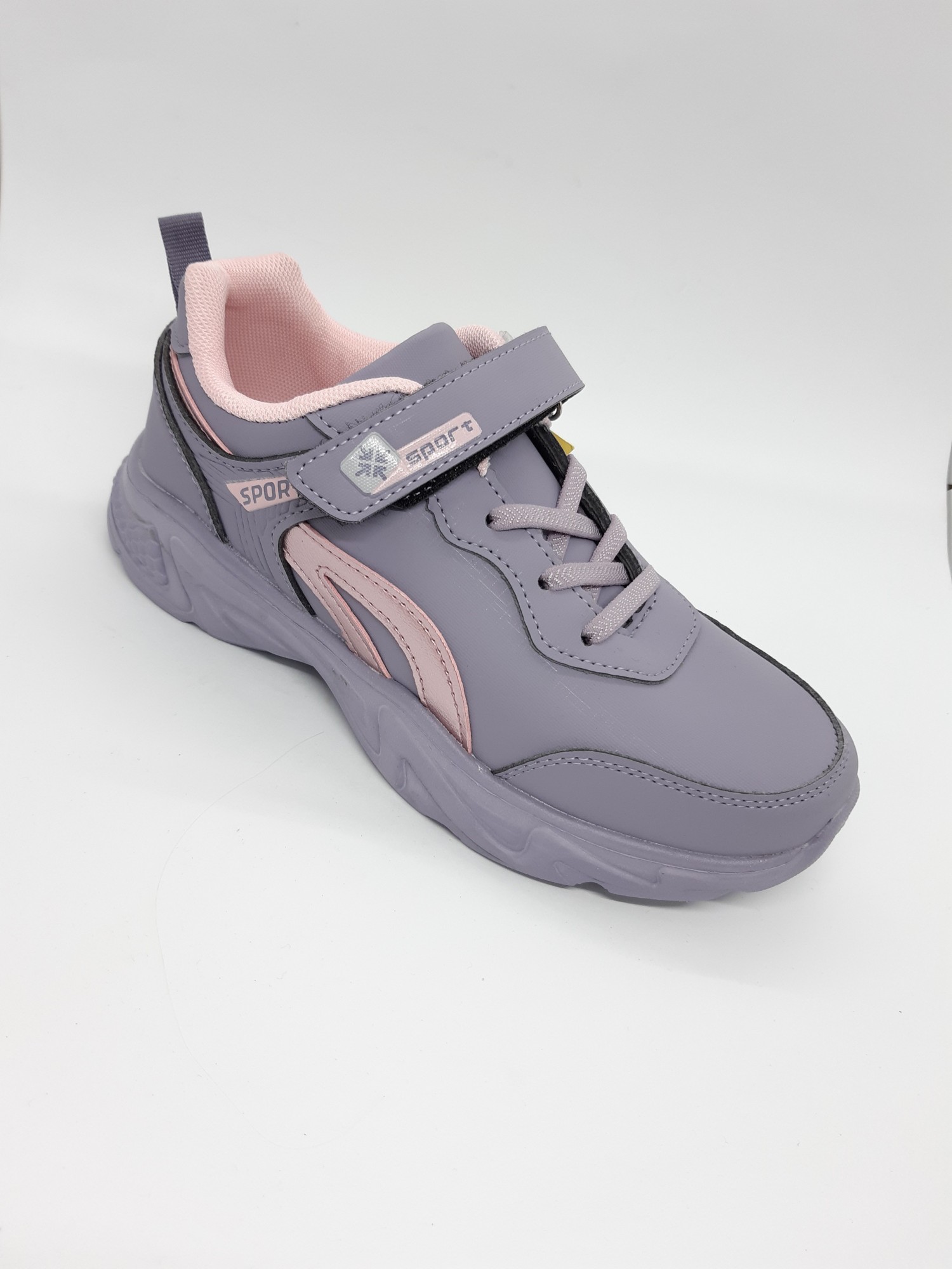 

Кроссовки на девочку Свт.т сиреневые Kr-0047 31 р 19,5 см