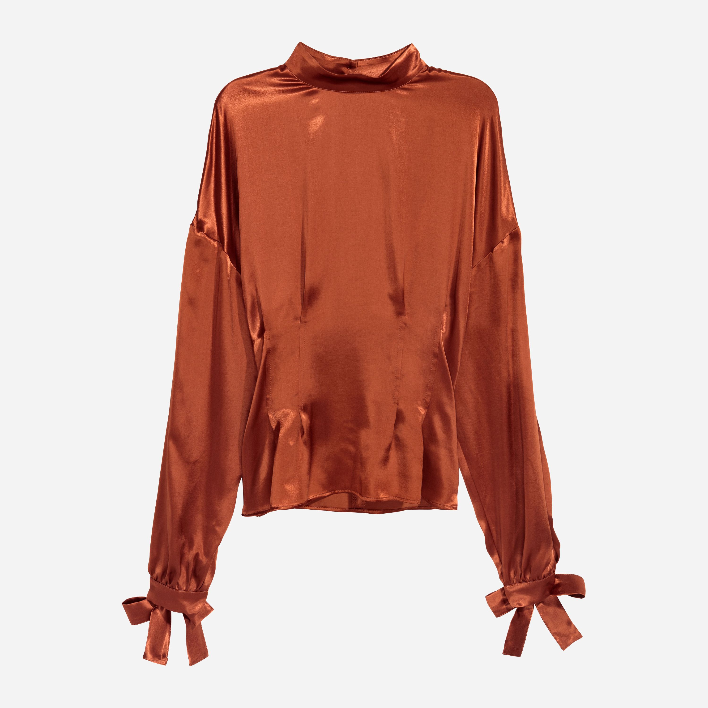 

Блузка H&M XAZ181079LLOG  Коричневая, Блузка H&M XAZ181079LLOG 34 Коричневая