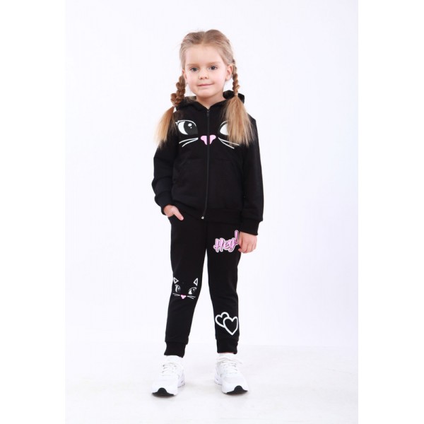 

Костюм спортивный с капюшоном ModniKids Cat 28 98-104 см Черный (SG208-1)