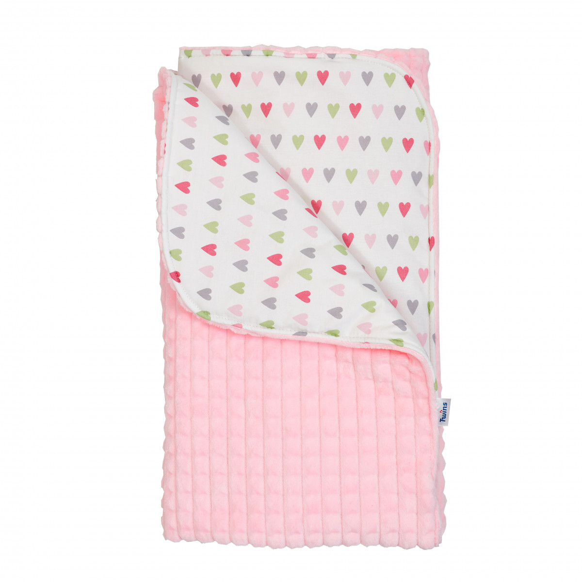 

Плед детский Twins Trip 1408-TT-08 Розовый с принтом с наполнителем slimtex 104 х 80 см