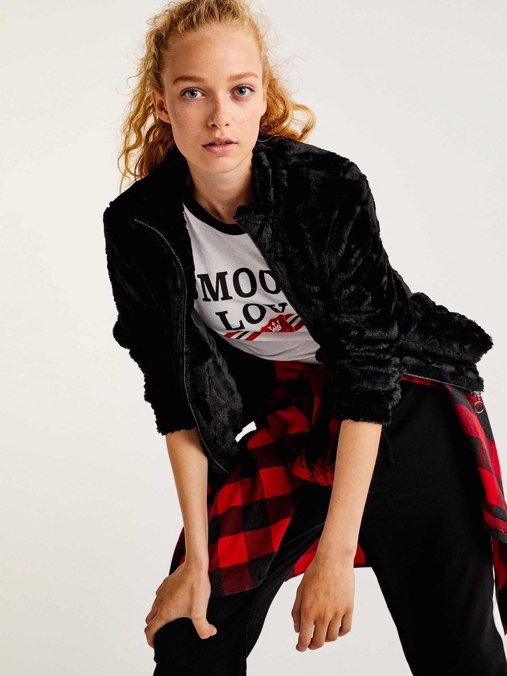 

Полушубок Pull & Bear XAZ176332DNQA  Черный, Полушубок Pull & Bear XAZ176332DNQA L Черный