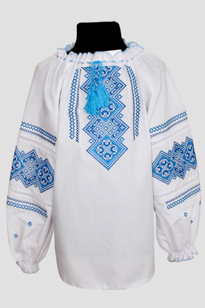

Вишиванка для дівчинки Olana Іванка синя 140