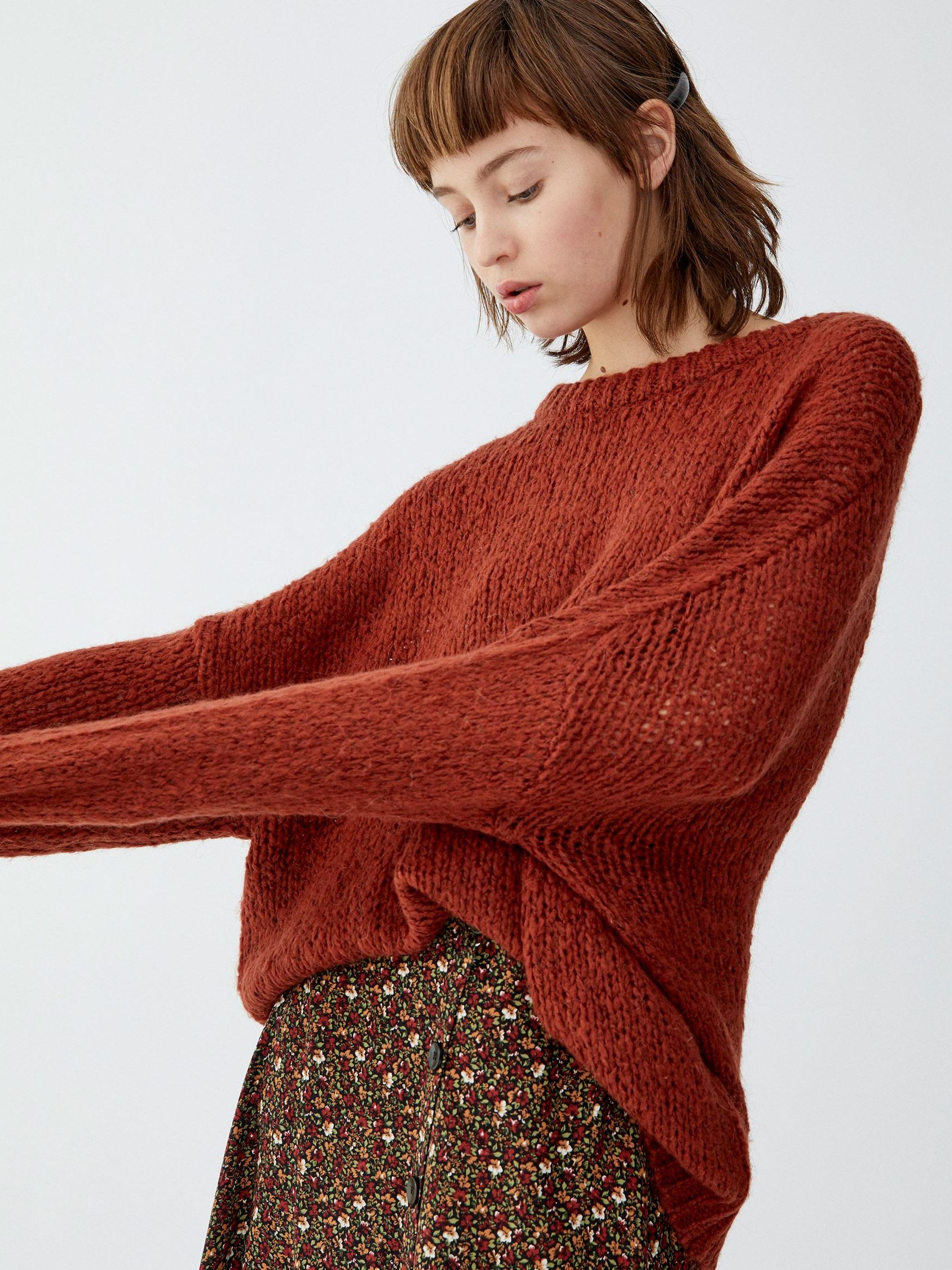 

Джемпер Pull & Bear XAZ225403GRDO  Коричневый, Джемпер Pull & Bear XAZ225403GRDO M Коричневый
