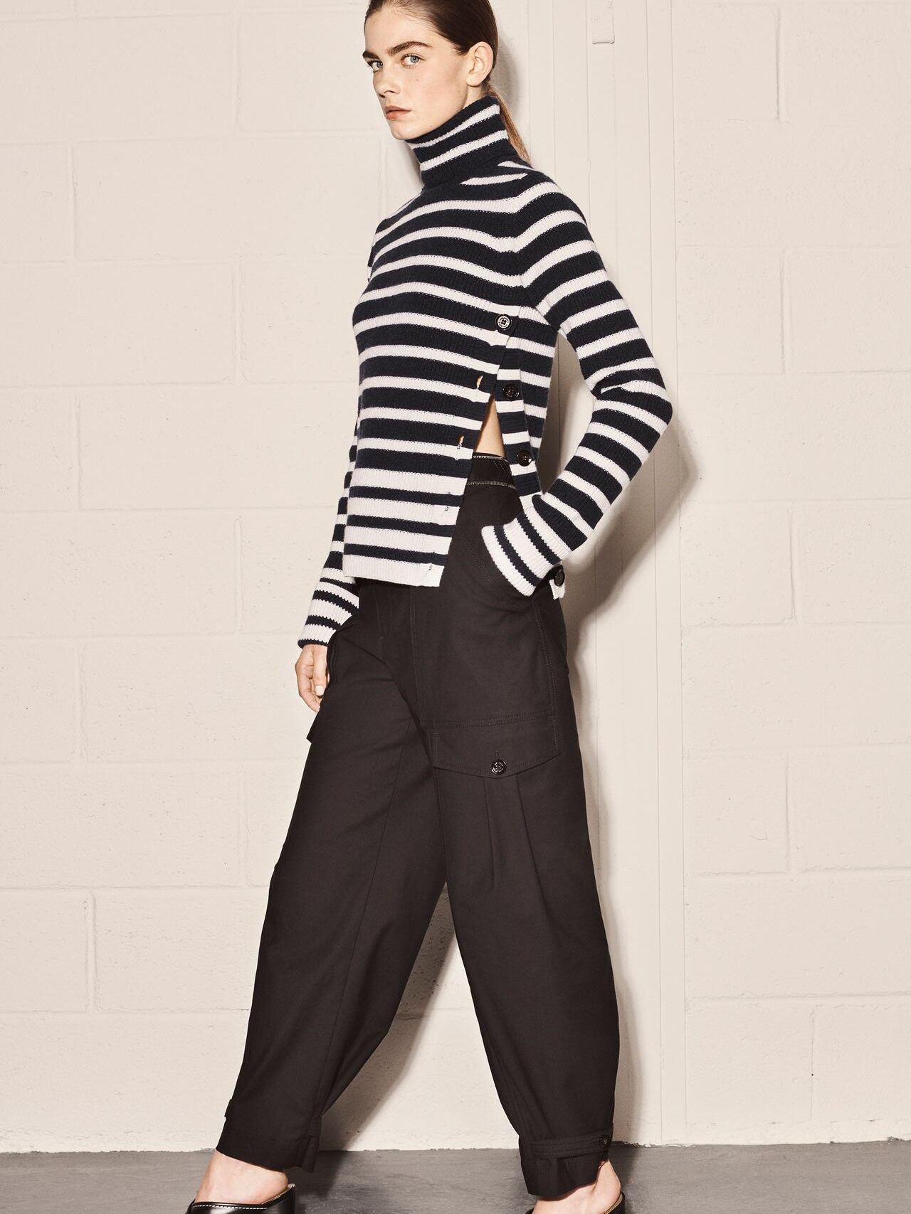 

Свитер Zara XAZ282332YXBD S Темно-синий с белым