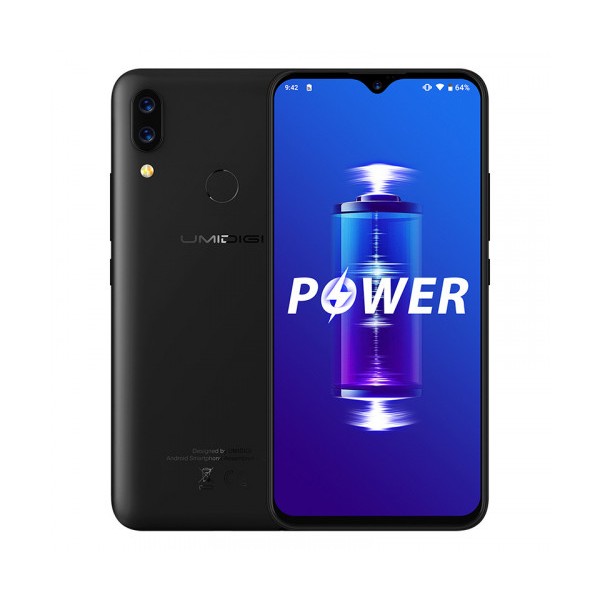 

Мобільний телефон Umidigi Power Black 4/64Gb 6,3" NFC 5150mAh (411 smkr)