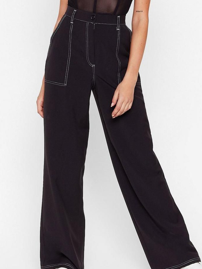 

Брюки Boohoo Nasty Gal bh04400167 38 Черные