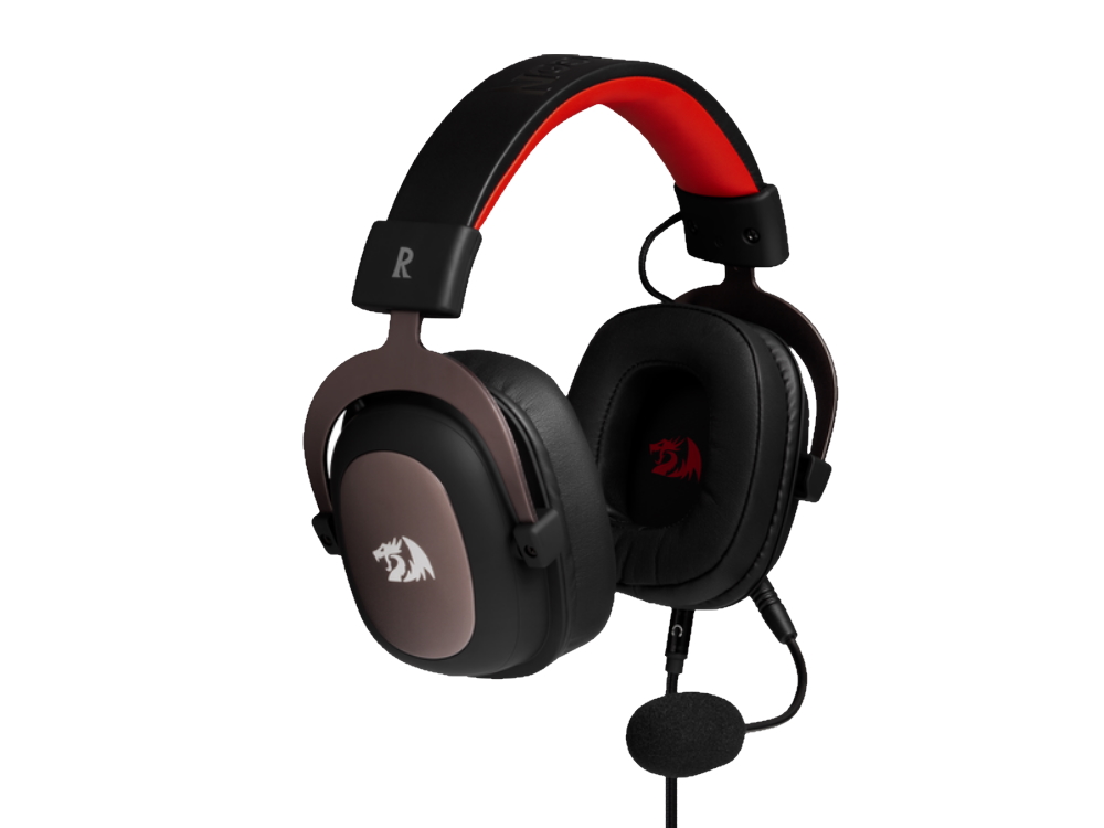 

Игровая гарнитура Redragon H510 Zeus Wired Gaming Headset полноразмерные наушники с микрофоном Черный с красным (1009-620-00)