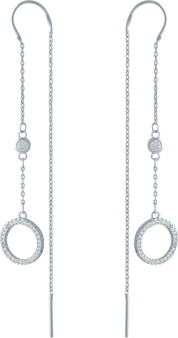 

Серебряные серьги SilverBreeze с фианитами (SKU_2001317-mg)