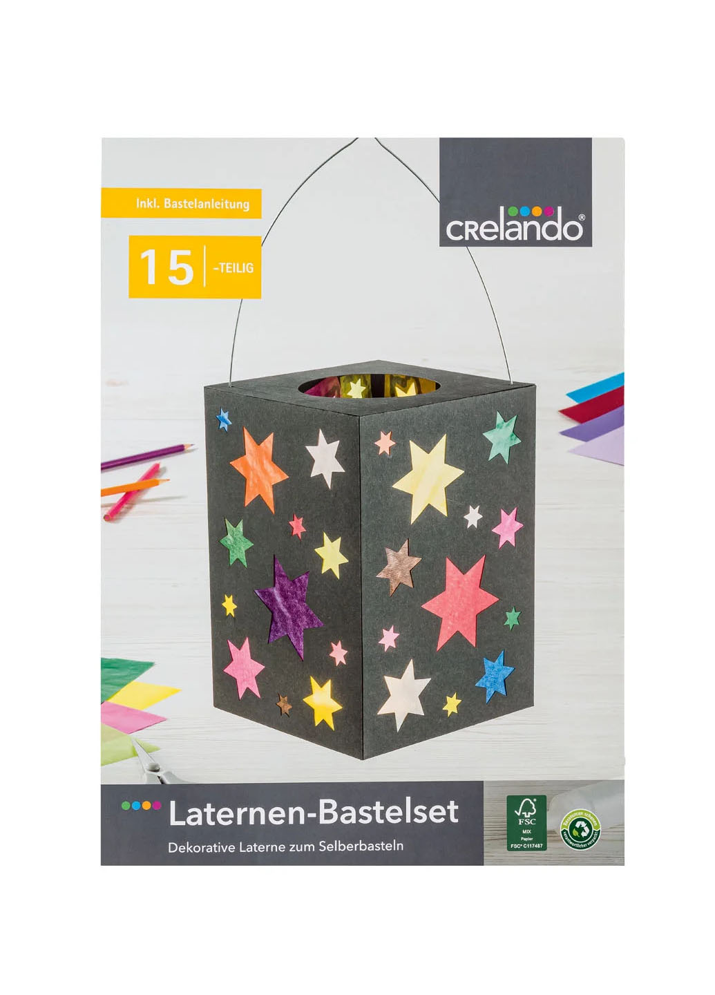 

Набор для творчества " Фонарик Звезды" Crelando разноцветный LI-551094