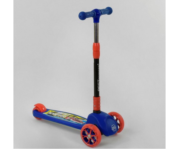 

Трехколесный самокат Best Scooter с подсветкой колес и дисков 27043, Синий