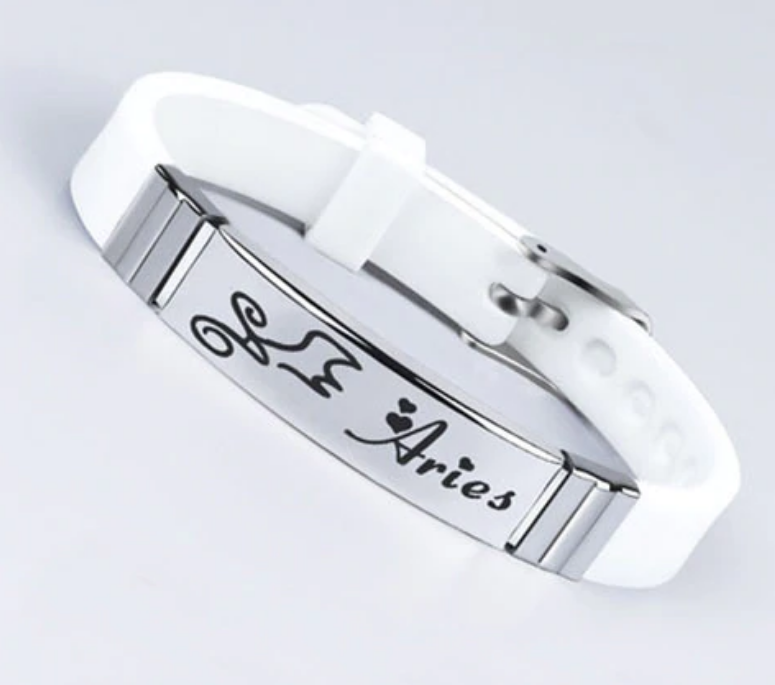 

Силиконовый браслет Primo Zodiac - Aries (Овен) - White Primo белый